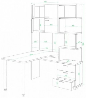Стол компьютерный Домино СР-500М/190 в Салехарде - salekhard.mebel24.online | фото 2