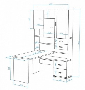 Стол компьютерный Домино СР-620/140 в Салехарде - salekhard.mebel24.online | фото 3