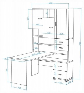 Стол компьютерный Домино СР-620-160 в Салехарде - salekhard.mebel24.online | фото 2