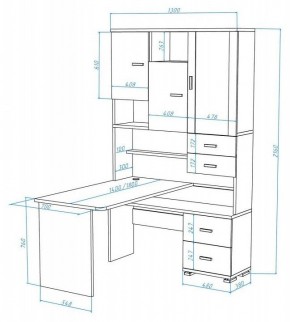 Стол компьютерный Домино СР-620/180 в Салехарде - salekhard.mebel24.online | фото 2