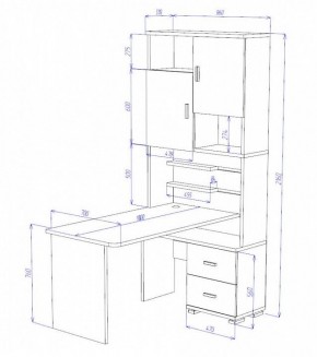 Стол компьютерный Домино СР-720/180 в Салехарде - salekhard.mebel24.online | фото 2