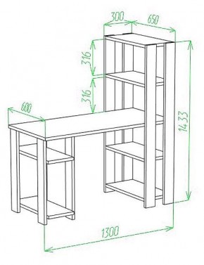 Стол компьютерный Slim СТН-145/130 в Салехарде - salekhard.mebel24.online | фото 2