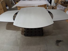 Стол LORENS 150 TL-58 поворотная система раскладки, испанская керамика / Темно-серый, ®DISAUR в Салехарде - salekhard.mebel24.online | фото 2
