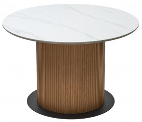 Стол MESA D120 цвет БЕЛЫЙ МРАМОР M326 / Каркас OAK, ®DISAUR в Салехарде - salekhard.mebel24.online | фото 7