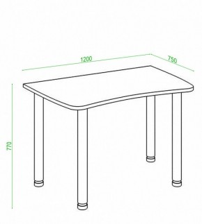 Стол офисный Домино Лайт СКЛ-Софт120МО в Салехарде - salekhard.mebel24.online | фото 2