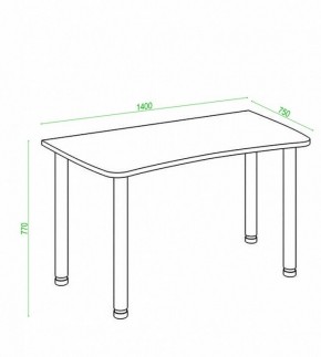 Стол офисный Домино Лайт СКЛ-Софт140МО в Салехарде - salekhard.mebel24.online | фото 3