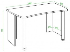 Стол офисный Домино lite СКЛ-Софт140 в Салехарде - salekhard.mebel24.online | фото 2