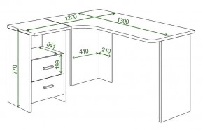 Стол письменный Домино Lite СКЛ-Угл 130 в Салехарде - salekhard.mebel24.online | фото 2