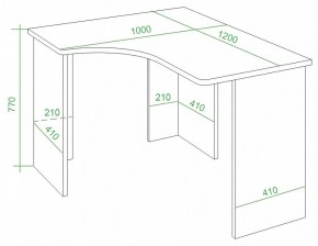 Стол письменный Домино Lite СКЛ-Угл120 в Салехарде - salekhard.mebel24.online | фото 3