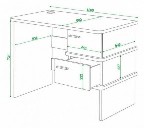 Стол письменный Домино нельсон СД-15С в Салехарде - salekhard.mebel24.online | фото 3