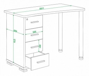 Стол письменный Домино нельсон СКМ-50 в Салехарде - salekhard.mebel24.online | фото 5