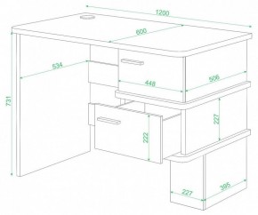 Стол письменный Домино СД-15 С в Салехарде - salekhard.mebel24.online | фото 2