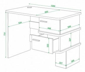 Стол письменный Домино СД-15С в Салехарде - salekhard.mebel24.online | фото 4