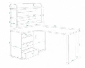 Стол письменный Домино СР-165СМ в Салехарде - salekhard.mebel24.online | фото 2