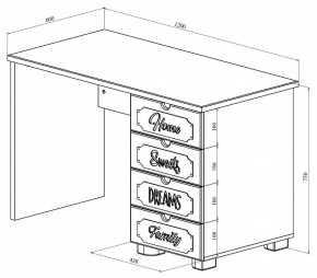 Стол письменный ДримСтар ДС-03 в Салехарде - salekhard.mebel24.online | фото 4