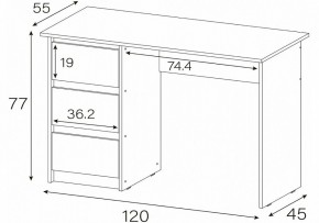 Стол письменный Идена в Салехарде - salekhard.mebel24.online | фото 4