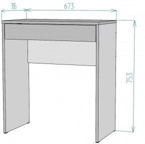 Стол письменный компьютерный T110 в Салехарде - salekhard.mebel24.online | фото 2