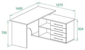 Стол письменный КСТ-109Л в Салехарде - salekhard.mebel24.online | фото 3