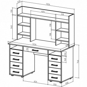 Стол письменный Остин-14Я в Салехарде - salekhard.mebel24.online | фото 2