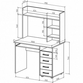 Стол письменный Остин в Салехарде - salekhard.mebel24.online | фото 3