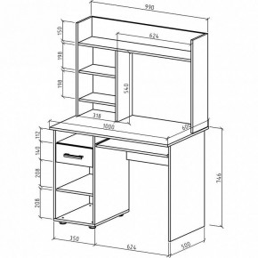 Стол письменный Остин в Салехарде - salekhard.mebel24.online | фото 3