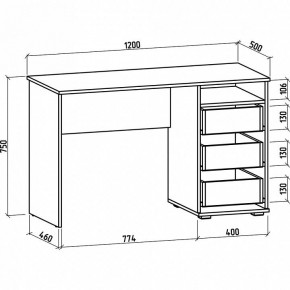 Стол письменный Тунис-3 в Салехарде - salekhard.mebel24.online | фото 2