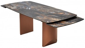 Стол ПУАНТО 200 TITANIUM LAWA NERO, керамика / МЕДЬ каркас М-City в Салехарде - salekhard.mebel24.online | фото 11