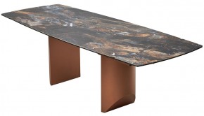 Стол ПУАНТО 200 TITANIUM LAWA NERO, керамика / МЕДЬ каркас М-City в Салехарде - salekhard.mebel24.online | фото 13