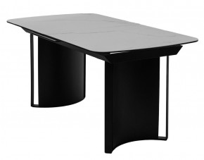 Стол RASMUS 160 TL-45 Белый мрамор, испанская керамика / черный каркас, ®DISAUR в Салехарде - salekhard.mebel24.online | фото 1