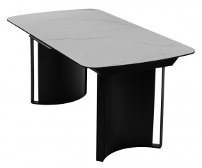 Стол RASMUS 160 TL-45 Белый мрамор, испанская керамика / черный каркас, ®DISAUR в Салехарде - salekhard.mebel24.online | фото 3