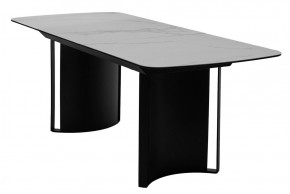 Стол RASMUS 160 TL-45 Белый мрамор, испанская керамика / черный каркас, ®DISAUR в Салехарде - salekhard.mebel24.online | фото 4