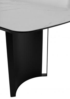 Стол RASMUS 160 TL-45 Белый мрамор, испанская керамика / черный каркас, ®DISAUR в Салехарде - salekhard.mebel24.online | фото 7