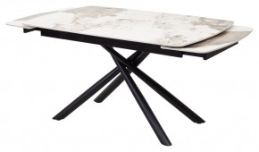 Стол RIVOLI 140 GLOSS LUXURY PANDORA SOLID CERAMIC / BLACK, ®DISAUR в Салехарде - salekhard.mebel24.online | фото 5