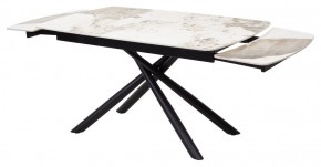 Стол RIVOLI 140 GLOSS LUXURY PANDORA SOLID CERAMIC / BLACK, ®DISAUR в Салехарде - salekhard.mebel24.online | фото 6