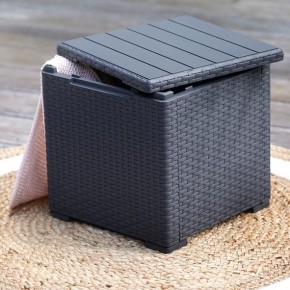 Стол с функцией хранения Виго (Vigo storage box) графит в Салехарде - salekhard.mebel24.online | фото 1