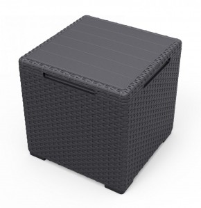 Стол с функцией хранения Виго (Vigo storage box) графит в Салехарде - salekhard.mebel24.online | фото 2