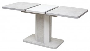Стол STORK 120 Белый бетон/ Белый М-City в Салехарде - salekhard.mebel24.online | фото 3