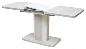 Стол STORK 120 Белый бетон/ Белый М-City в Салехарде - salekhard.mebel24.online | фото 4