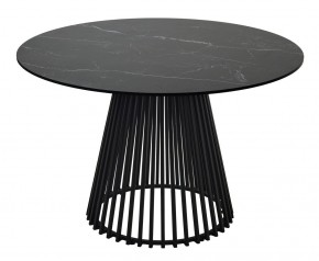 Стол TERNI 120 MATT BLACK MARBLE SOLID CERAMIC Черный мрамор матовый, керамика /Черн.каркас, ®DISAUR в Салехарде - salekhard.mebel24.online | фото 8