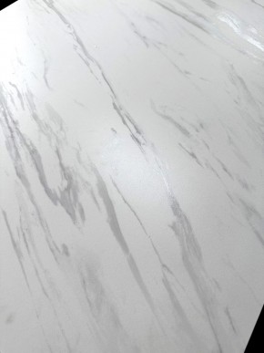 Стол VASTO 180 MARBLES KL-99 Белый мрамор матовый, итальянская керамика/ черный каркас, ®DISAUR в Салехарде - salekhard.mebel24.online | фото 3