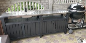 Столик для барбекю 415 Л (Unity Chef 415 L) графит в Салехарде - salekhard.mebel24.online | фото 1