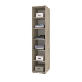 СТОУН С13 Шкаф-пенал (дуб золотой/графит) в Салехарде - salekhard.mebel24.online | фото 3