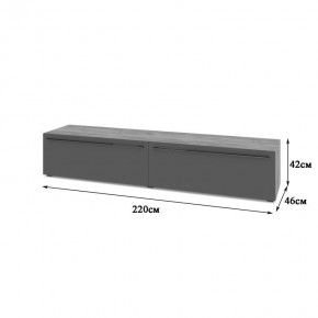 СТОУН С72 Тумба ТВ (золотой дуб/графит) в Салехарде - salekhard.mebel24.online | фото 2