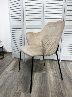 Стул AMARETTO VBP206 античный светло-бежевый, велюр без пальчикового эффекта /черный каркас, М-City в Салехарде - salekhard.mebel24.online | фото 7