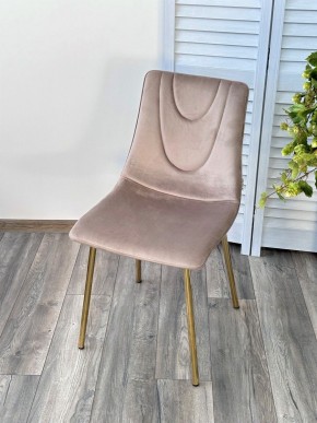 Стул ELLI BLUVEL-40 Бежевый, велюр / золотой каркас М-City в Салехарде - salekhard.mebel24.online | фото 3