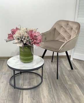 Стул GALE 360 град. поворот. BLUVEL-40 BEIGE, велюр/ черный каркас, М-City в Салехарде - salekhard.mebel24.online | фото 2