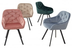 Стул GALE 360 град. поворот. BLUVEL-40 BEIGE, велюр/ черный каркас, М-City в Салехарде - salekhard.mebel24.online | фото 3