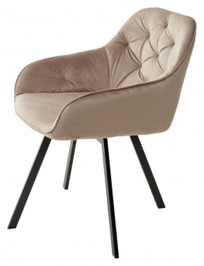 Стул GALE 360 град. поворот. BLUVEL-40 BEIGE, велюр/ черный каркас, М-City в Салехарде - salekhard.mebel24.online | фото 5