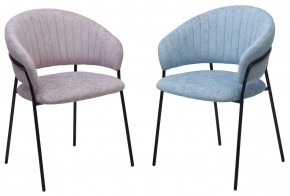 Стул ГЕММА, цвет RAIN 13 blue, велюр / черный каркас М-City в Салехарде - salekhard.mebel24.online | фото 8