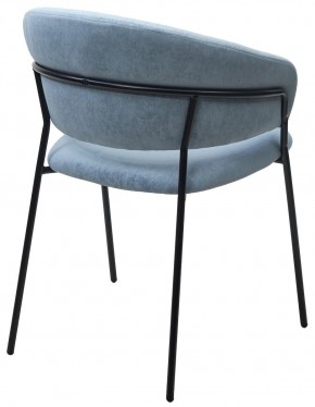 Стул ГЕММА, цвет RAIN 13 blue, велюр / черный каркас М-City в Салехарде - salekhard.mebel24.online | фото 9